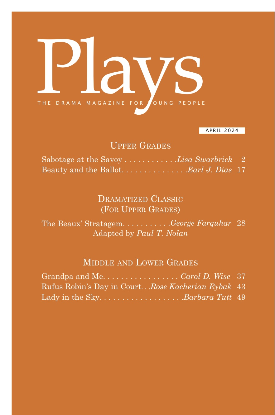Plays Magazine, Scripts for Young Actors April 2024