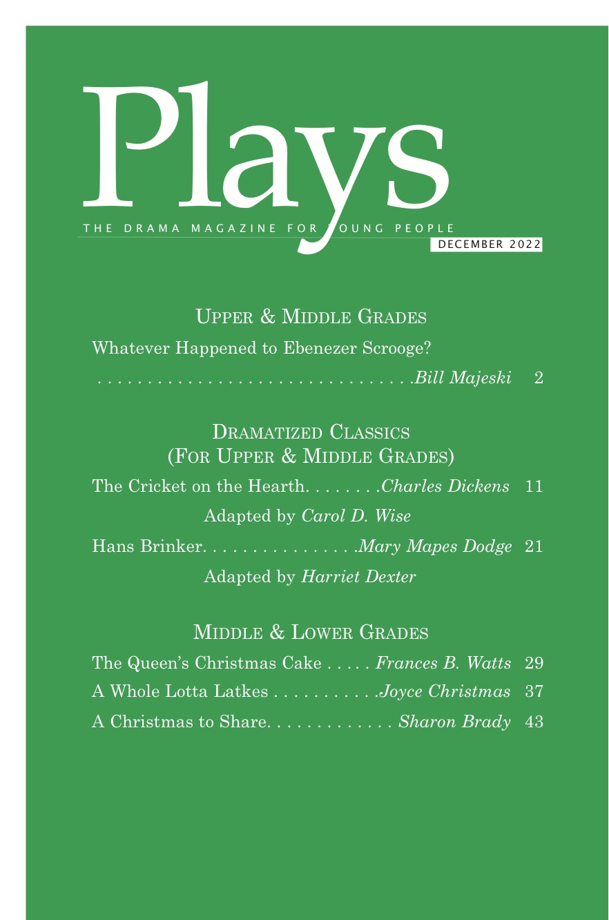 Plays Magazine, Scripts for Young Actors December 2022