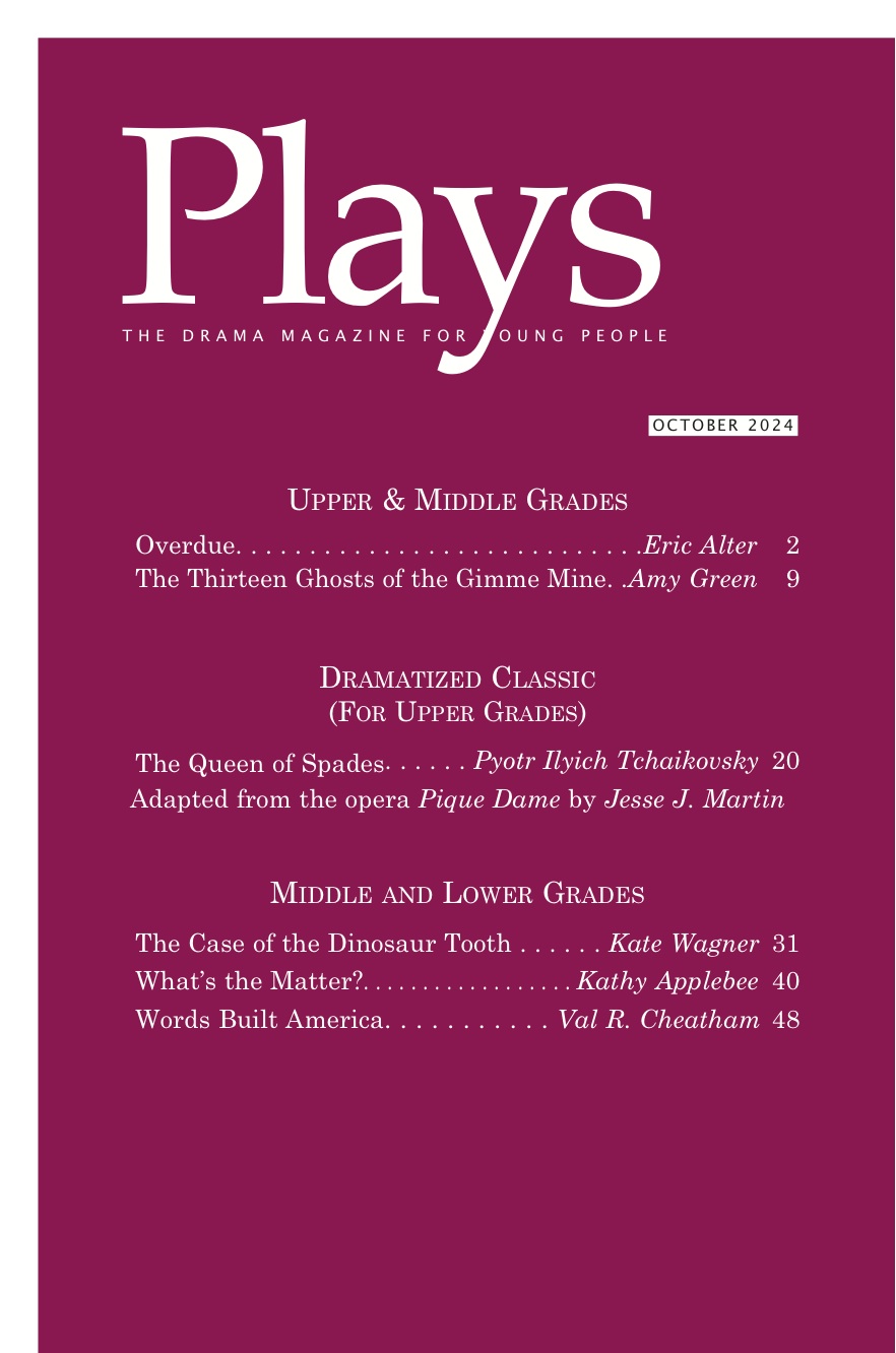 Plays Magazine, Scripts for Young Actors October 2024
