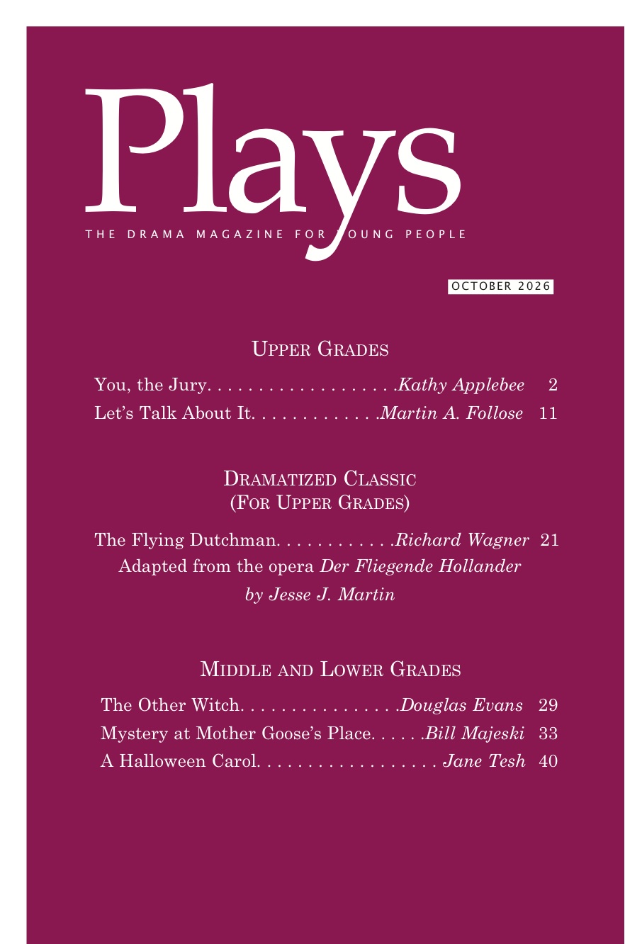 Plays Magazine, Scripts for Young Actors October 2026